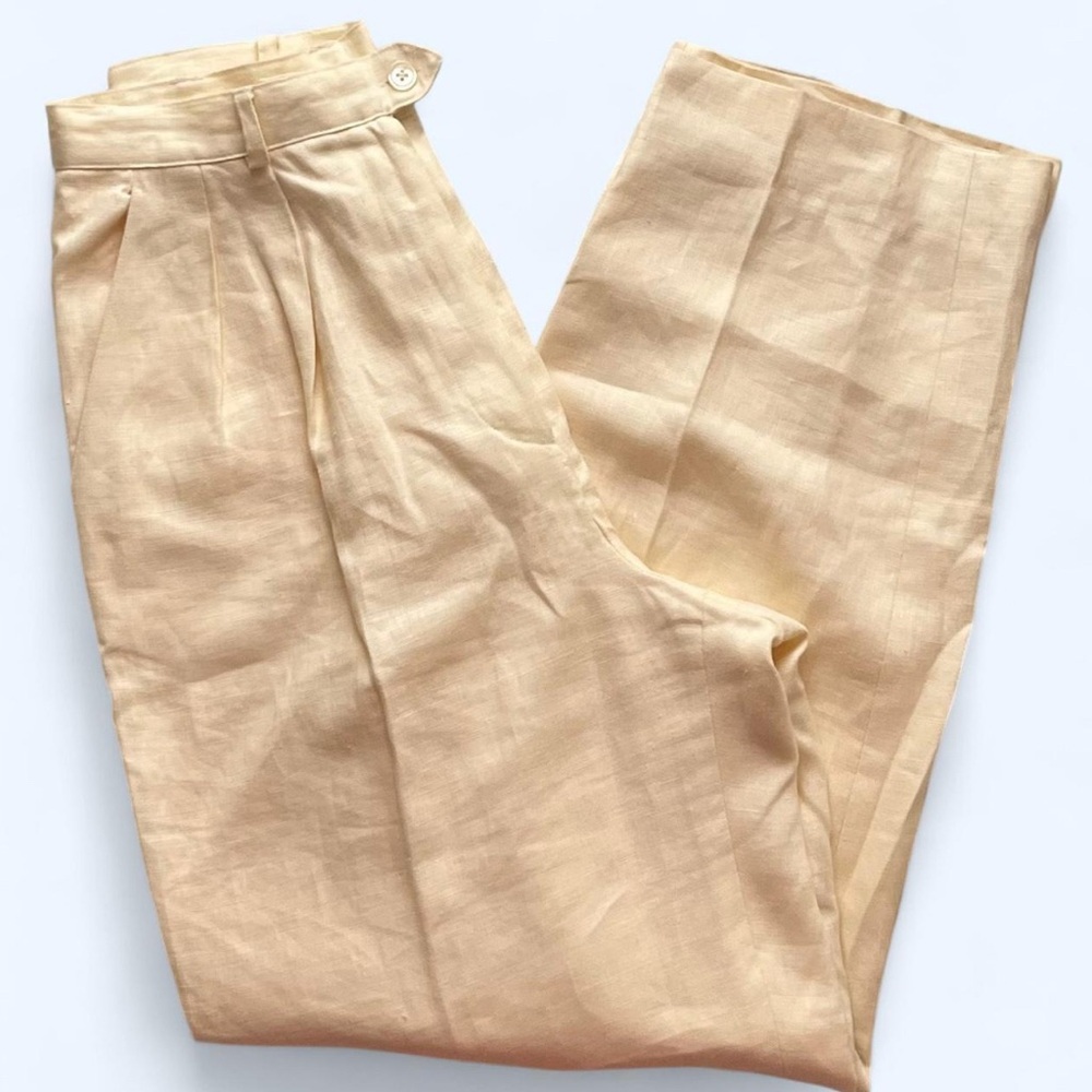 Vintage Polo by Ralph Lauren Butter Yellow Straight Leg Pants